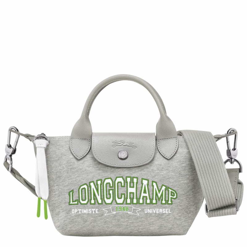 Grey Longchamp Le Pliage XS Women's Handbags
